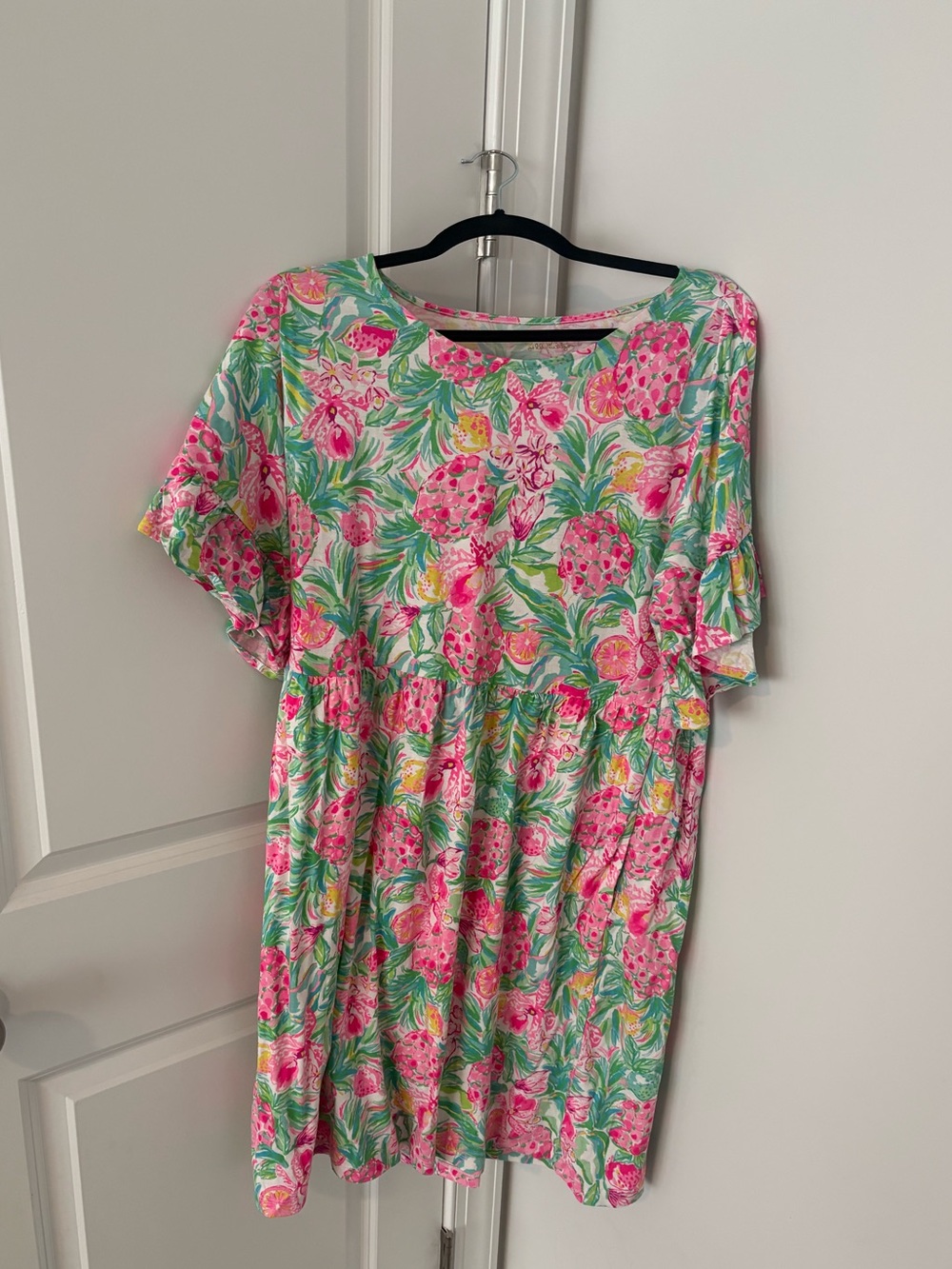 Lilly Pulitzer Swing Dress in the Resort White Pear Necessities size large